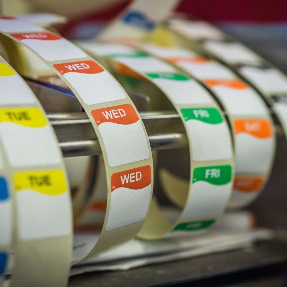 papieren labels